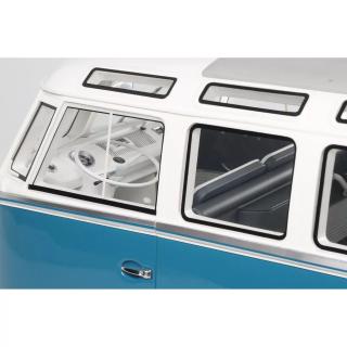 Volkswagen VW T1 Type 2 Samba Bus RegattaBlau L 50 F 1962 OttO mobile 1:12 Resinemodell (Türen, Motorhaube... nicht zu öffnen!)